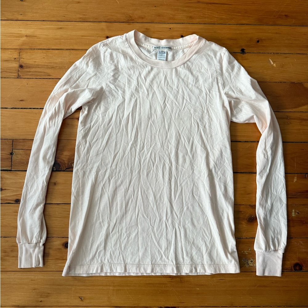 Prairie Underground Long Sleeve Crew Tee 100% Cotton XS Made In USA